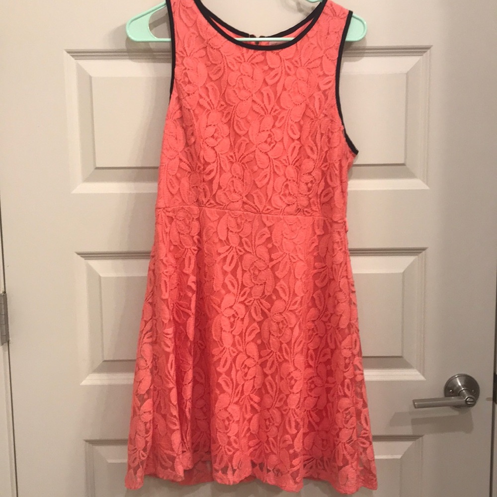 Floral lace cocktail dress